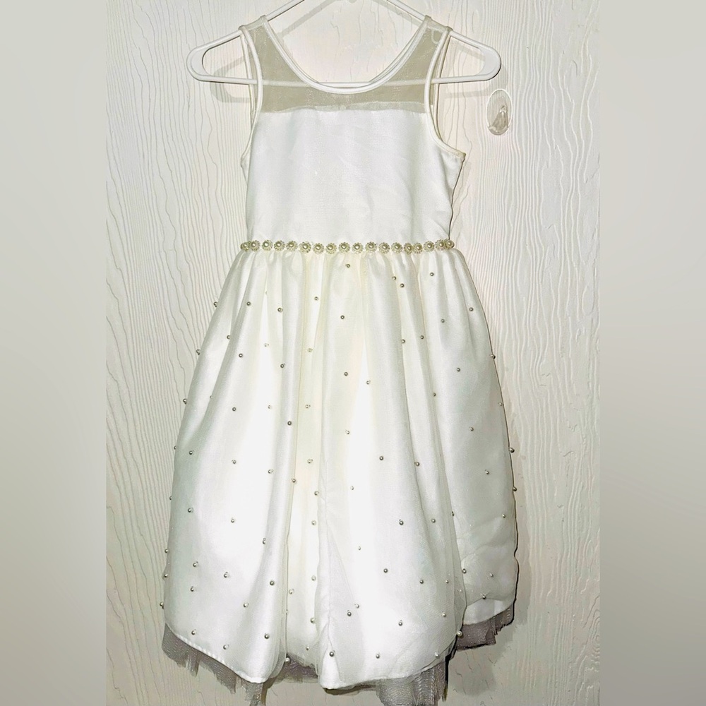 American Princess Tulle First Communion Holiday Dress, Formal, Sparkle, Size 12